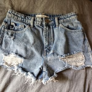 Kancan distressed Denim Shorts Size small